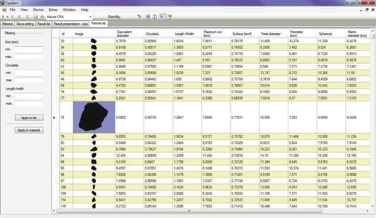 Computerized Particle Analyzer Serv Software 