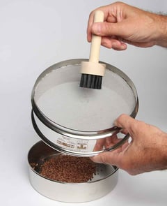 Using a W.S. Tyler Test Sieve