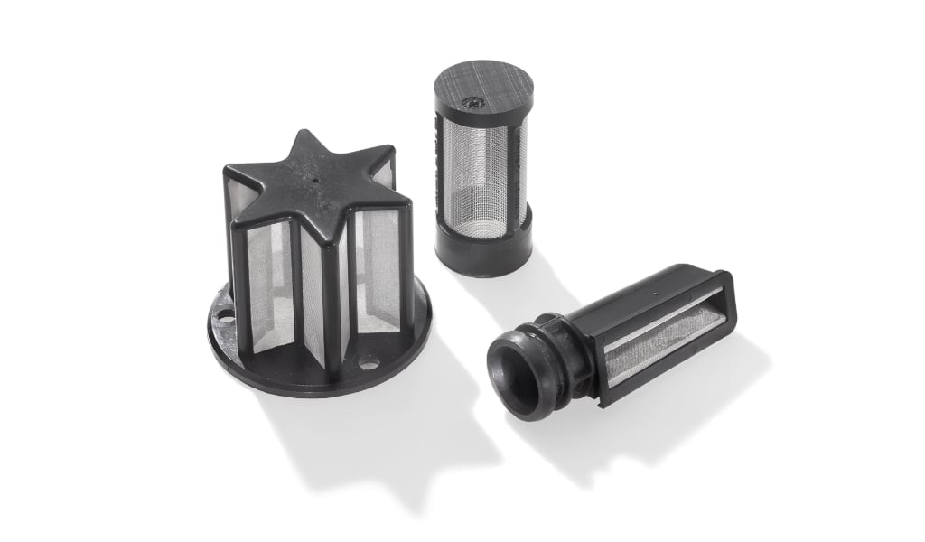 Microplastic Filtration with Plastic Injection-Molded Wire Mesh Parts